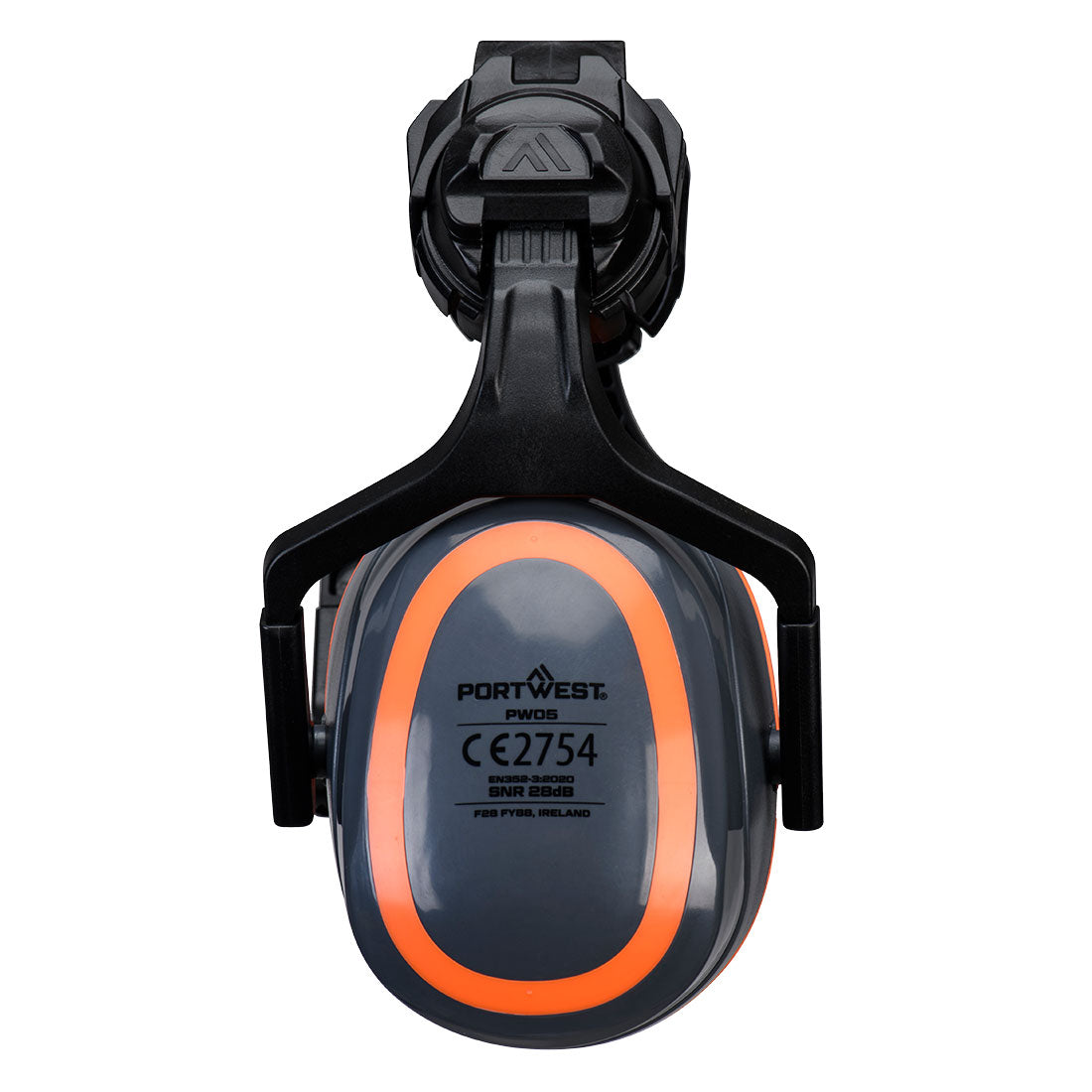 PW05 - HV Extreme Ear Defenders High Clip-On Metal Free Grey/Orange
